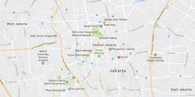 რუკა Jakarta ღამის