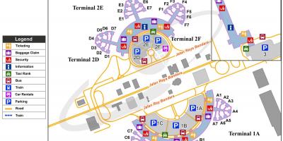 ჯაკარტა საერთაშორისო აეროპორტის რუკა