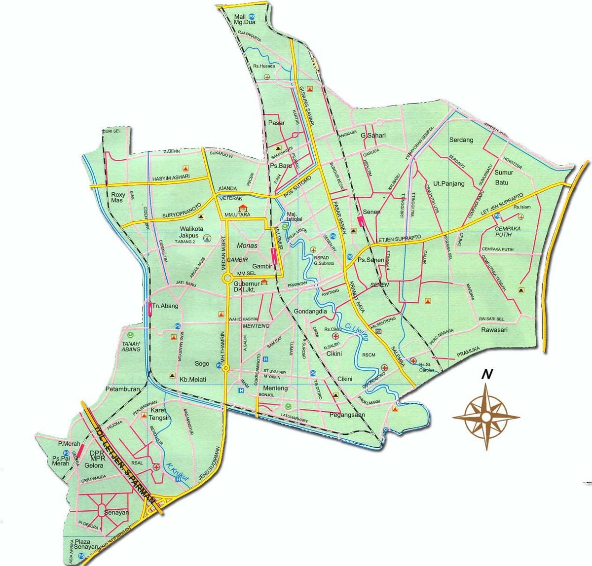 რუკა Jakarta pusat