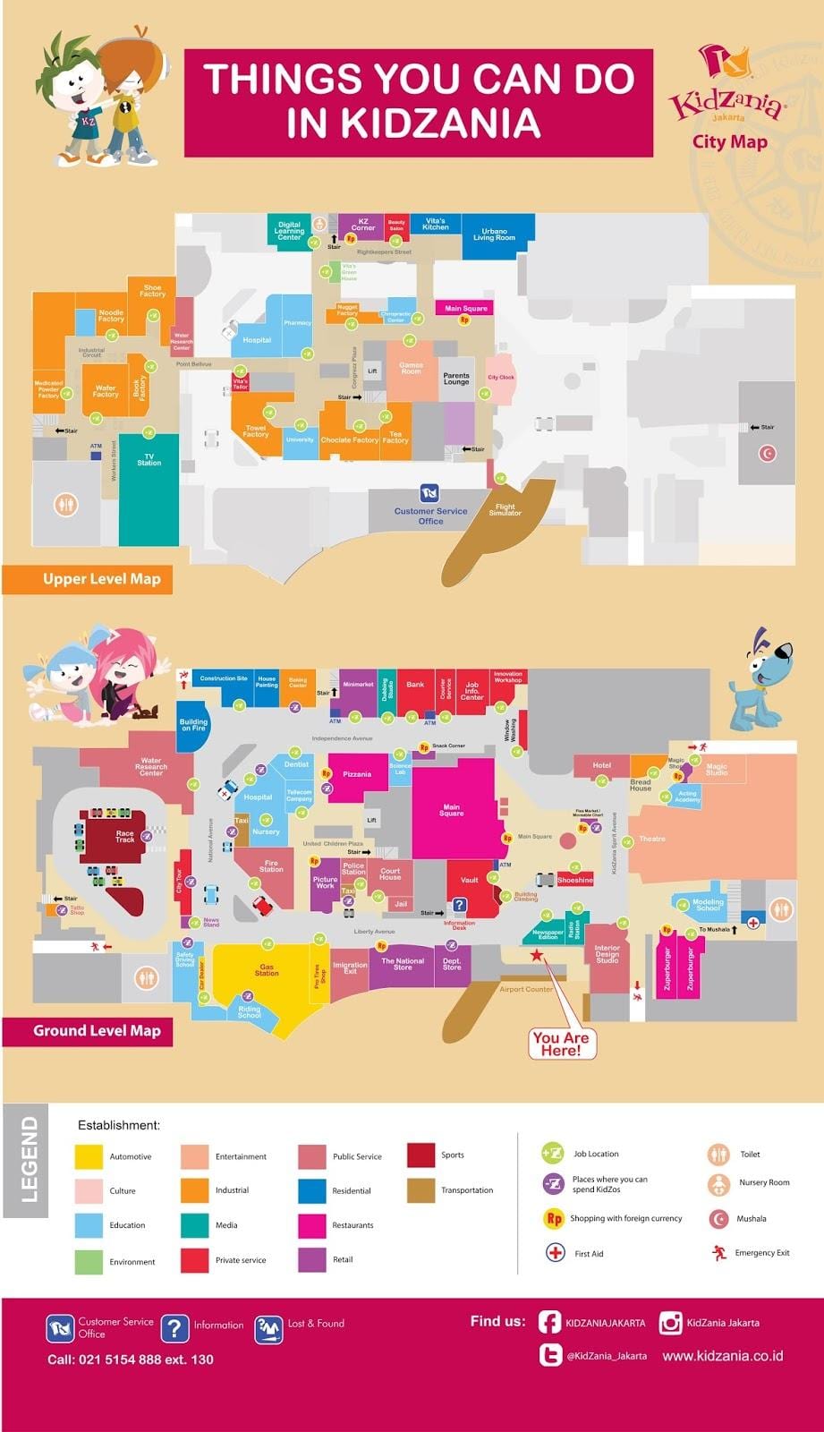 რუკა kidzania Jakarta