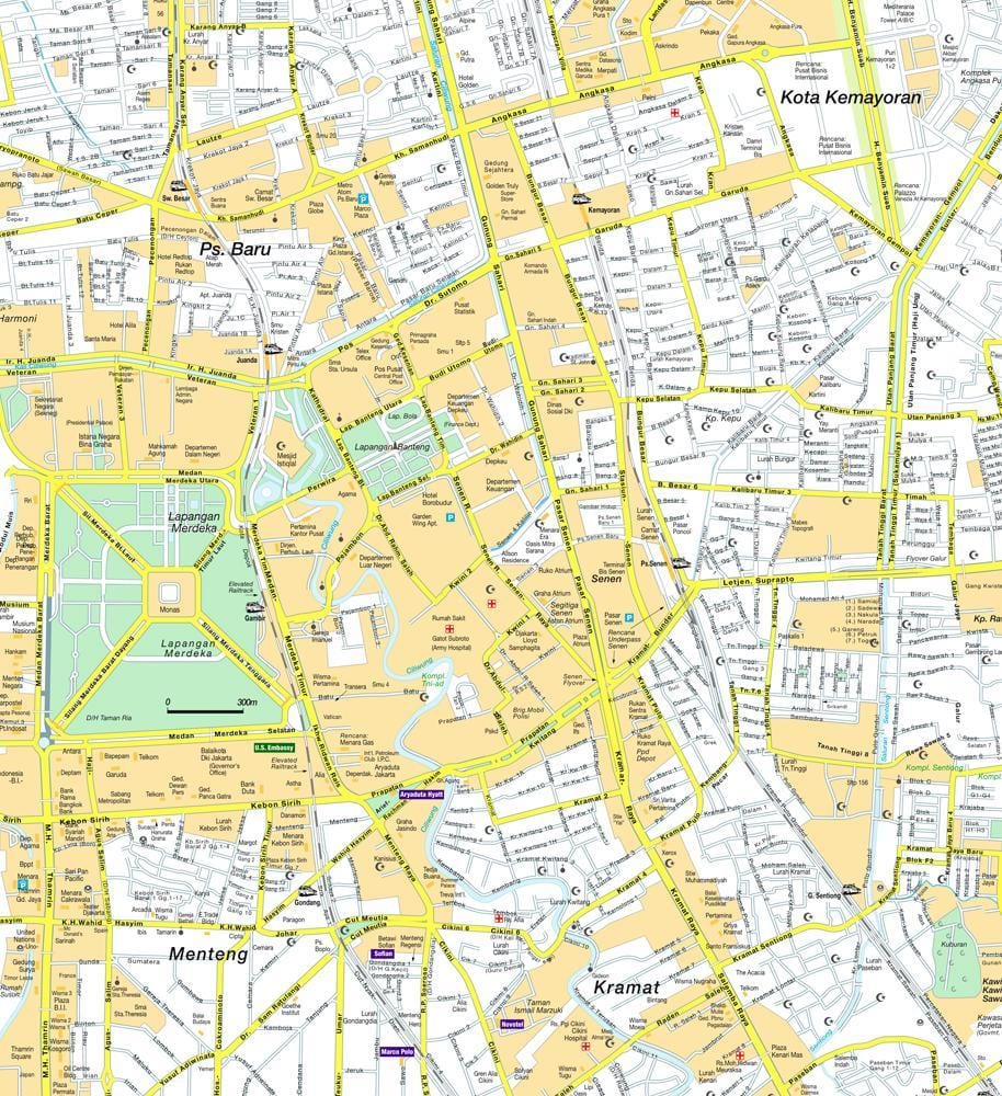 რუკა menteng Jakarta