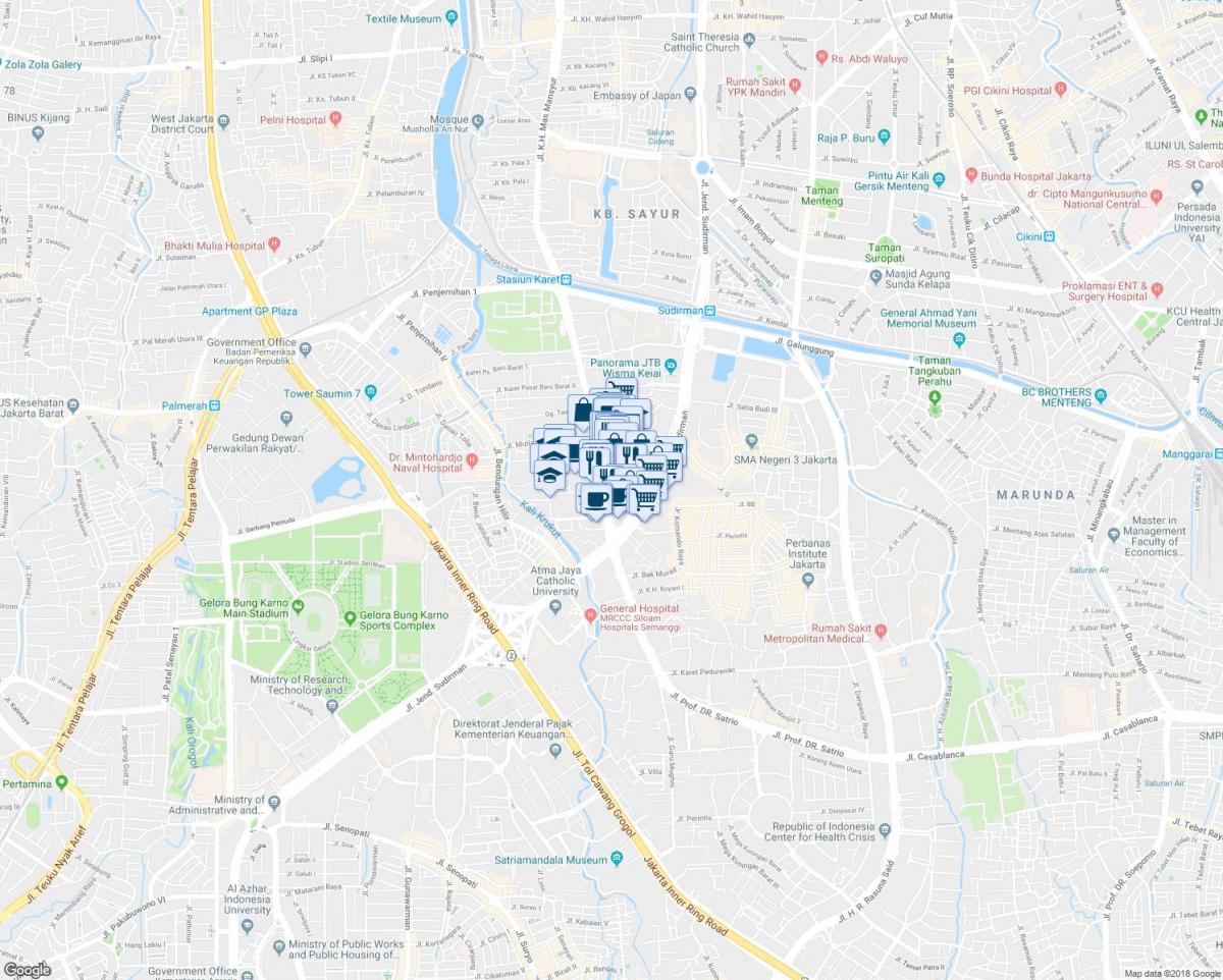 sudirman Jakarta რუკა