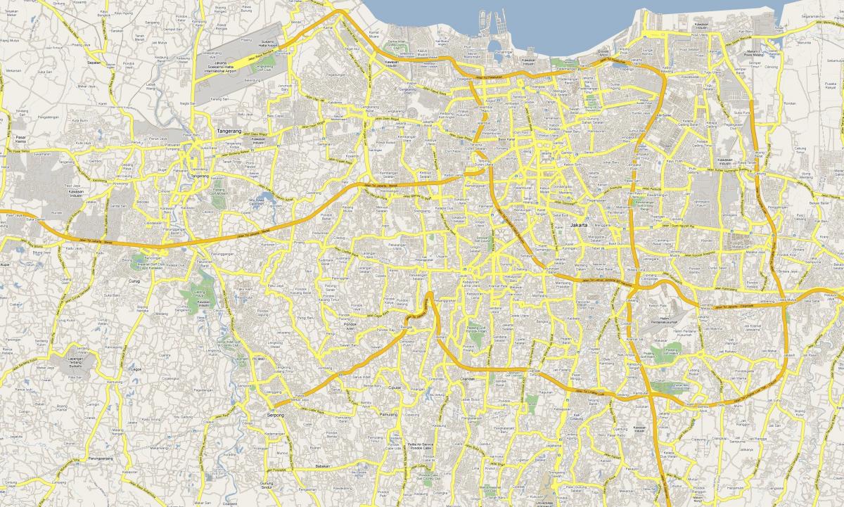 რუკა Jakarta გზის
