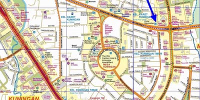 რუკა სამხრეთ Jakarta