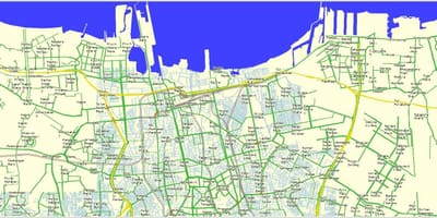 რუკა ჩრდილოეთ Jakarta