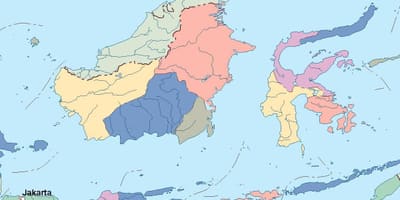 რუკა Jakarta ვექტორული რუკა