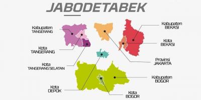 რუკა jabodetabek