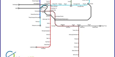 ჯაკარტა lrt რუკა
