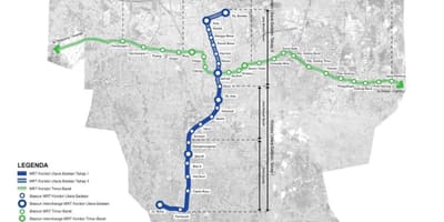 ჯაკარტა mrt მარშრუტის რუკა
